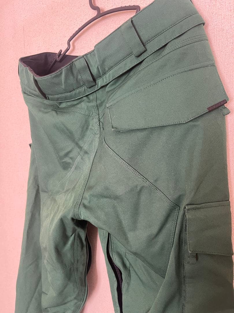 VOLCOM スノーボードパンツ M グリーン
