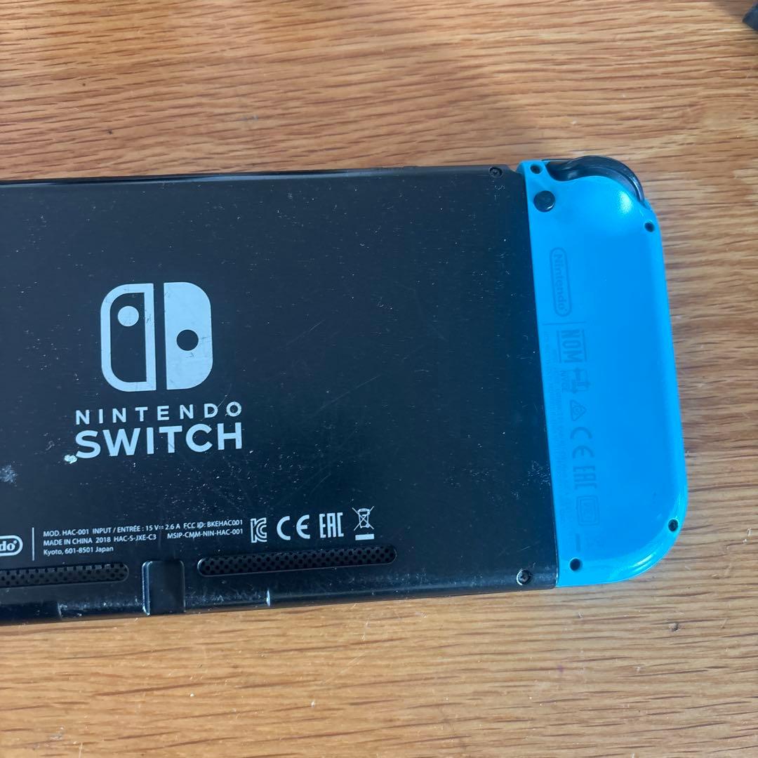 【ジャンク】Nintendo Switch 本体 青/赤 充電器付き