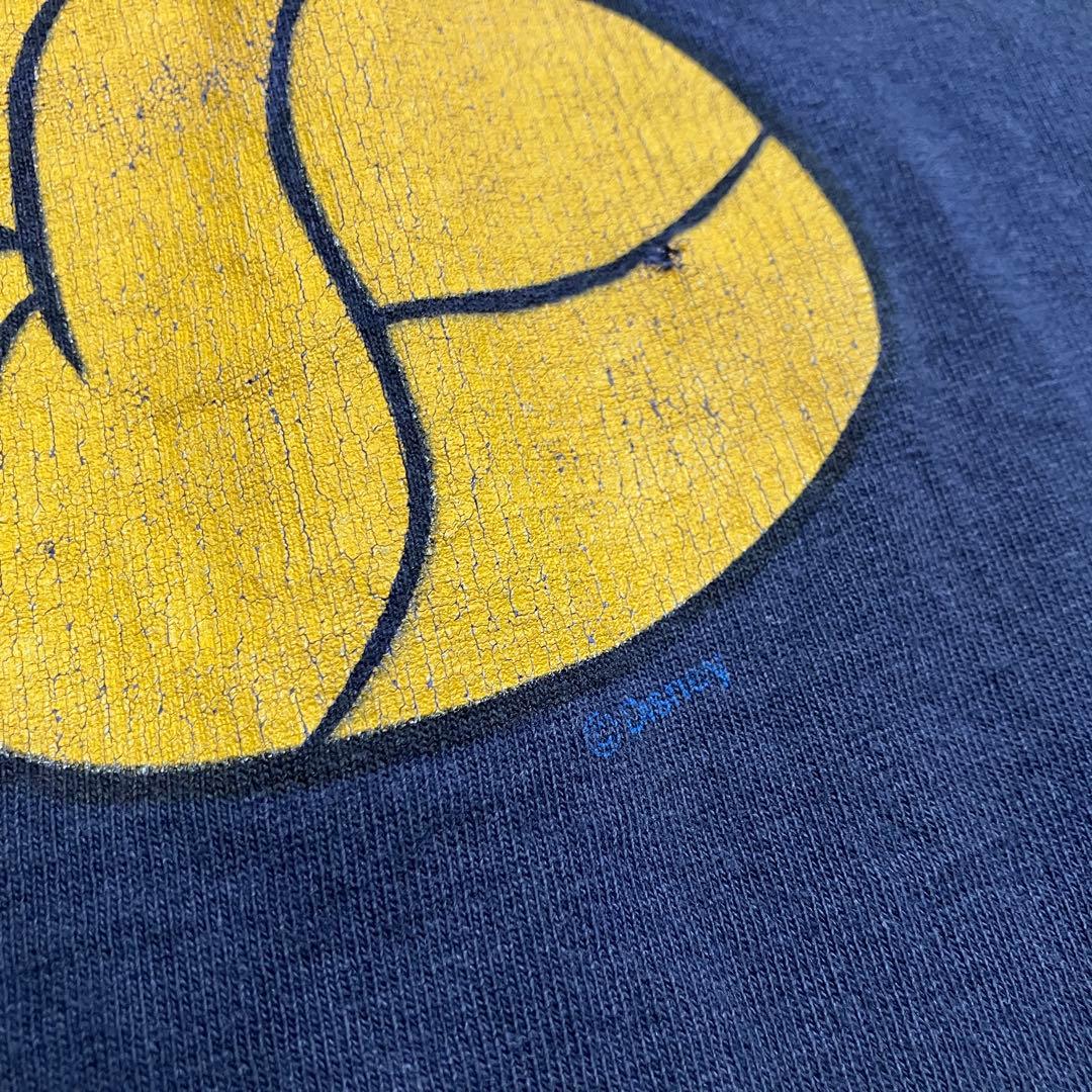 訳あり　USA製 disney ミッキー ネイビー　リンク　tシャツ XL 両面