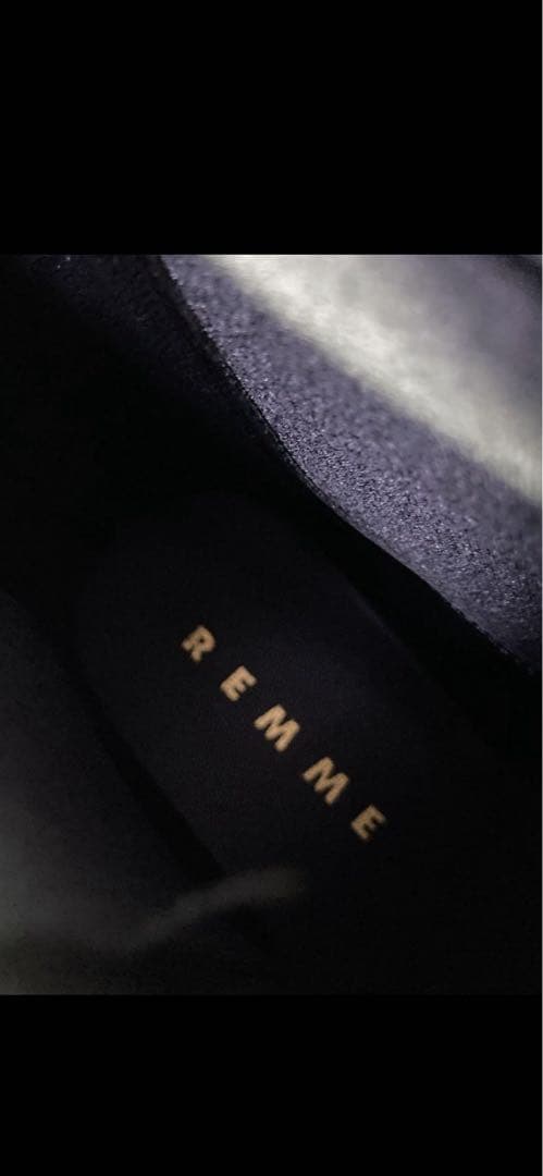 極美品 REMME レメ サイドゴアブーツ 厚底 バックジップ 本革 黒 39