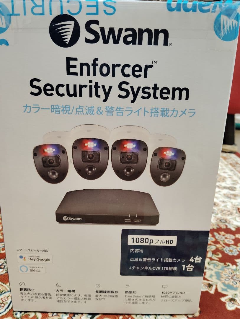 新品　Swann 防犯カメラDVRセキュリティシステム フルHDカメラ４台セット