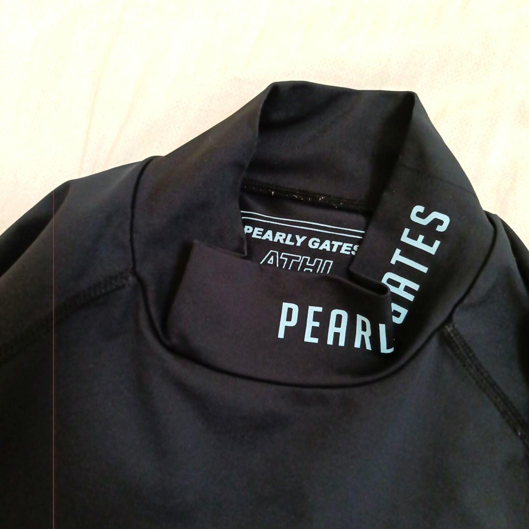 【極美品】PEARLY GATES モックネックシャツ　インナー　プリント（Ｌ）