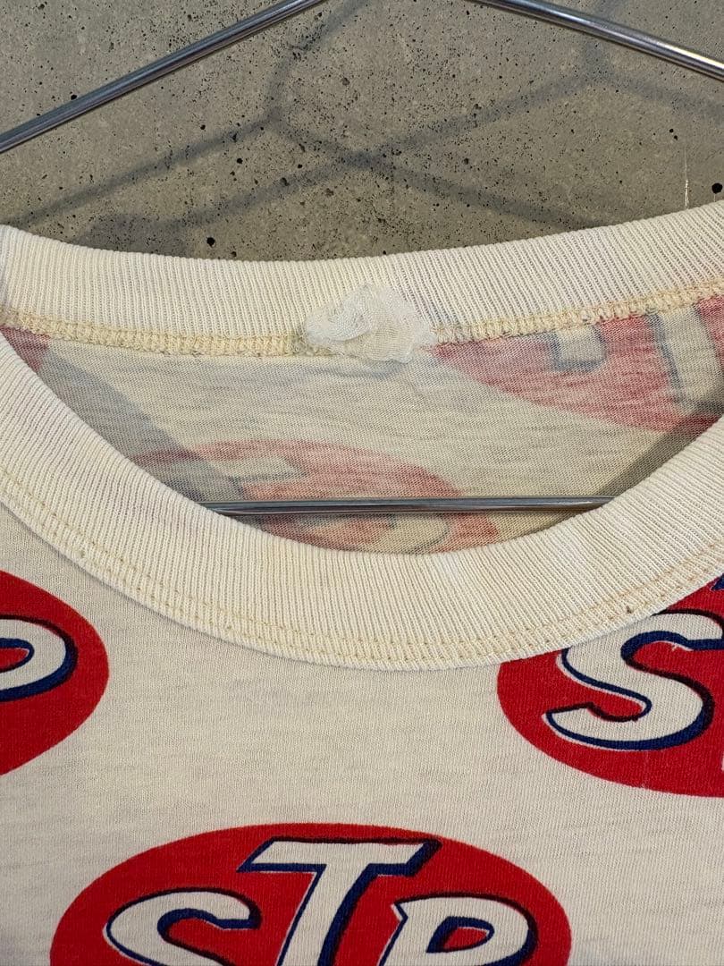 60s STP総柄　Tシャツ　Hanes ヴィンテージ