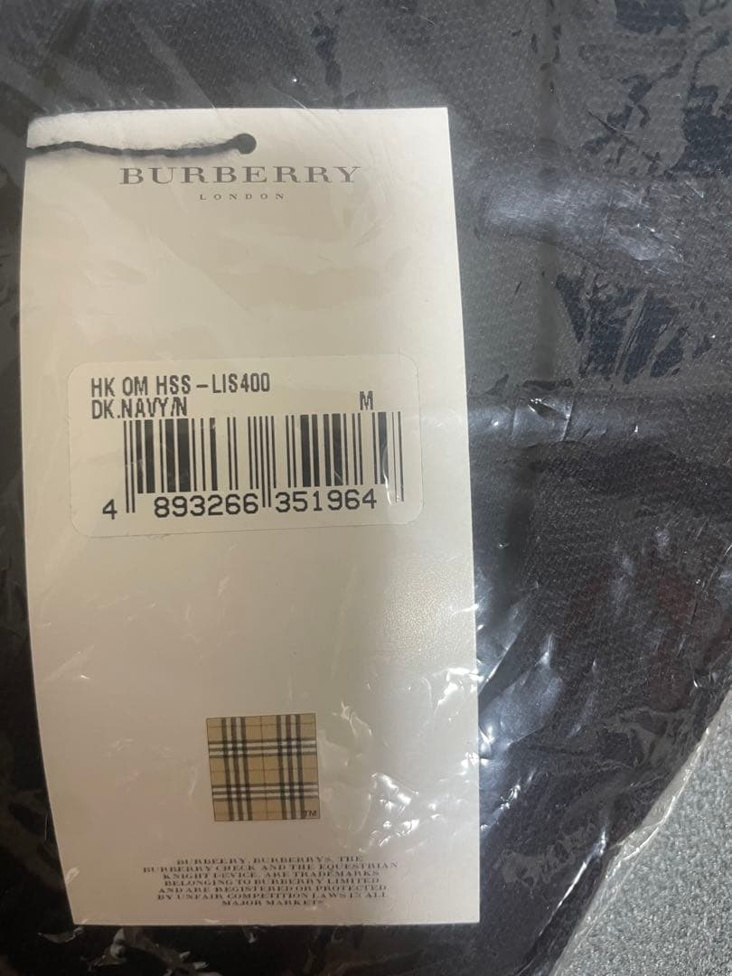 BURBERRY ダークネイビー ポロシャツ M