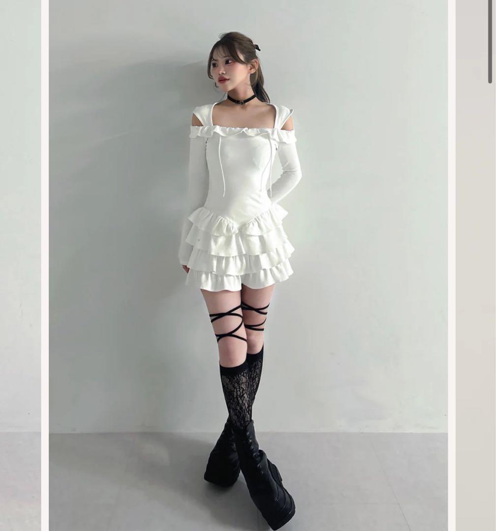 新品未開封 ダーリッチ レースハイソックス Darich 黒 ブラック Free