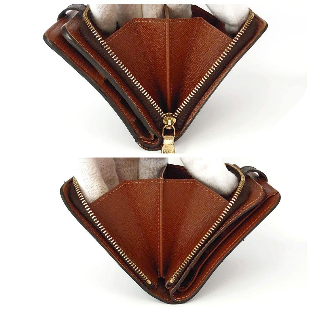 LOUIS VUITTON ルイヴィトン コンパクトジップ モノグラム 折り財布