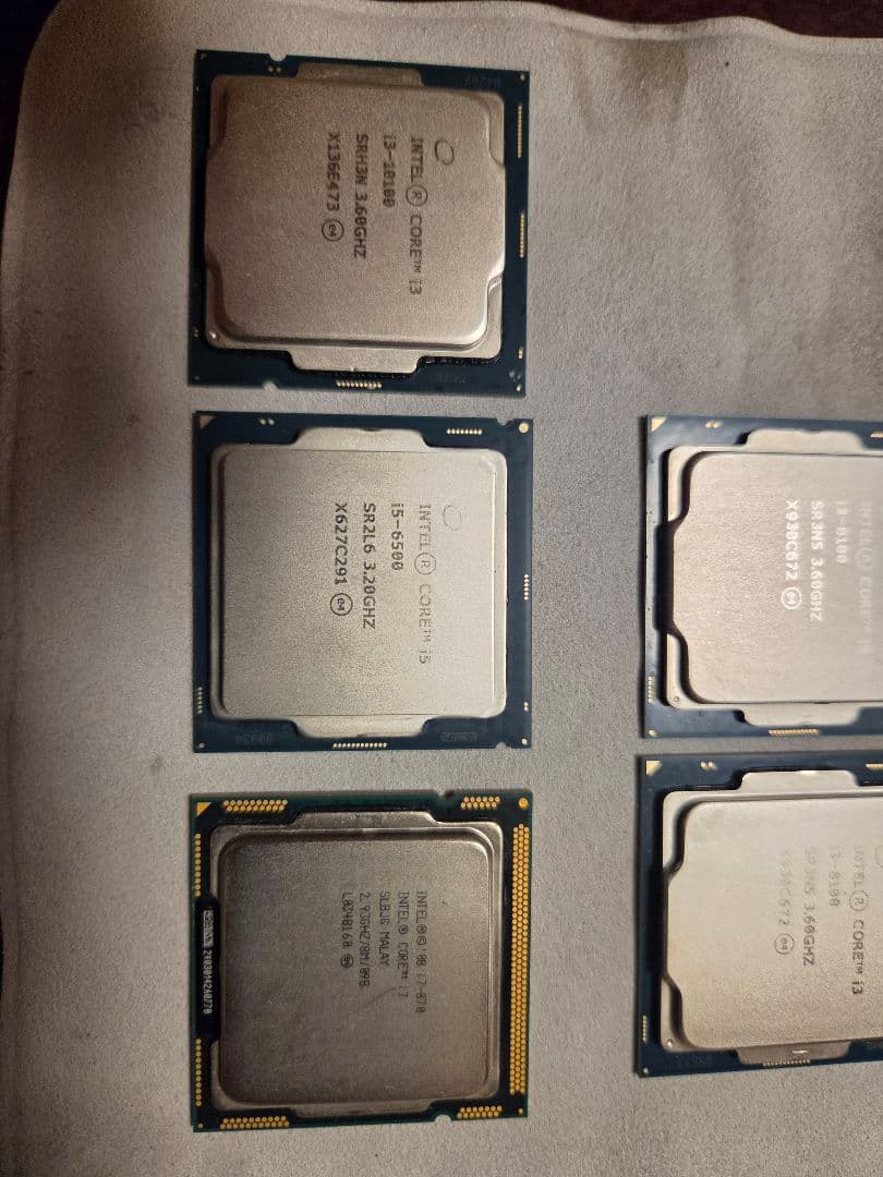 Intel Core CPU 8個セット i3-8100×5 i3-10100等