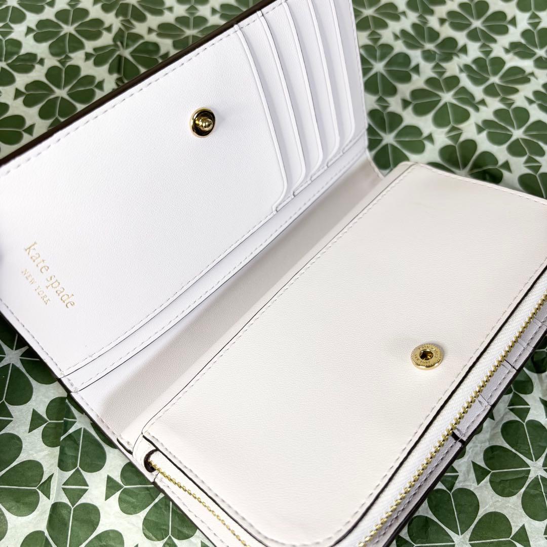 【Kate spade】ケイトスペード 未使用品 デヴィン 折り財布 パープル
