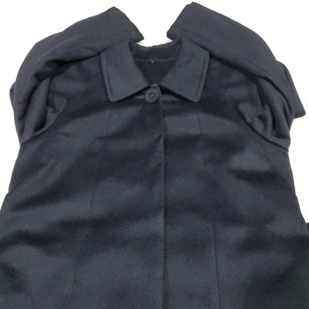 あるふさんカシミヤ100％ ９号 M フォーマル ロングコート リボン ベルト