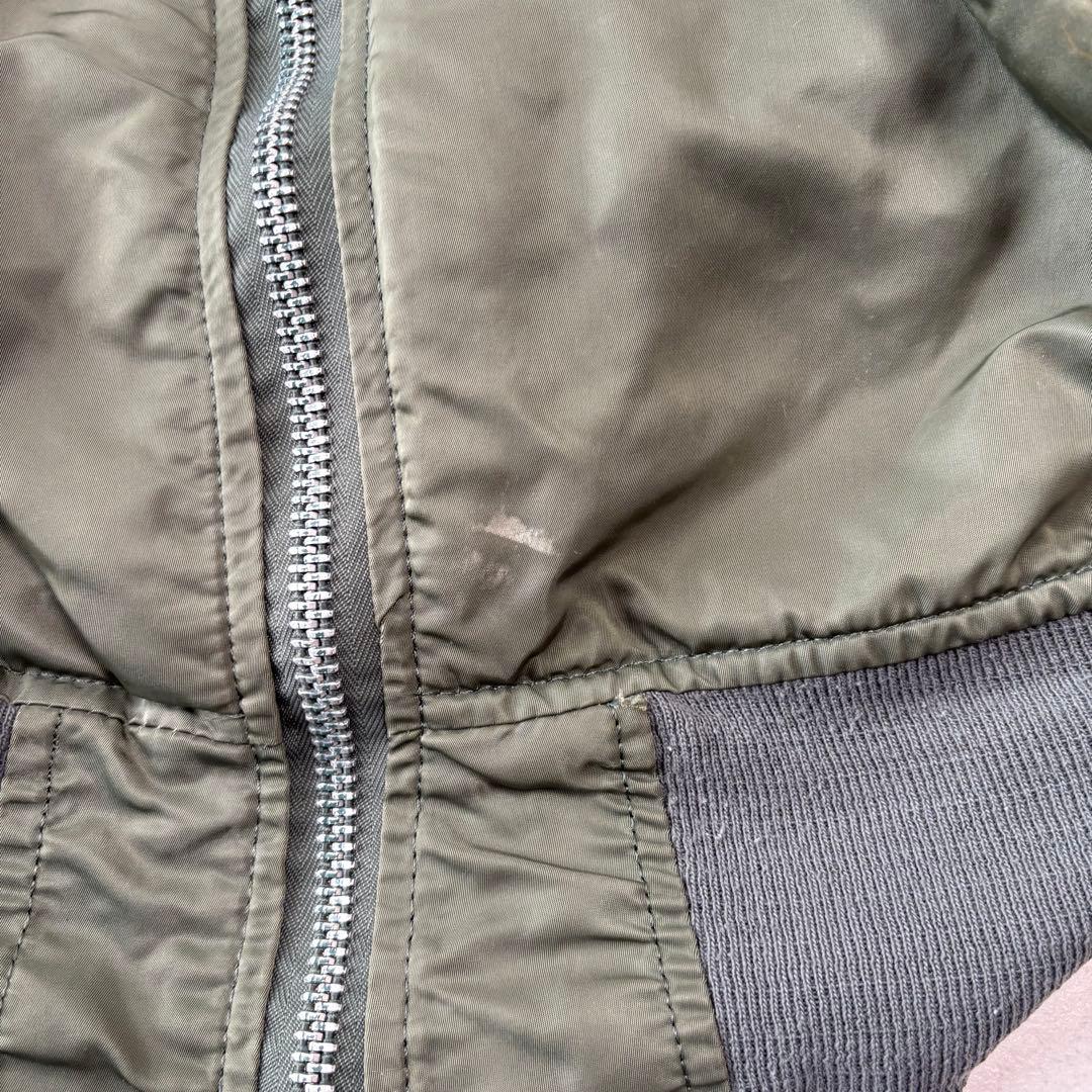 USA製 ALPHA INDUSTRIES ma-1 XL 90s 短丈