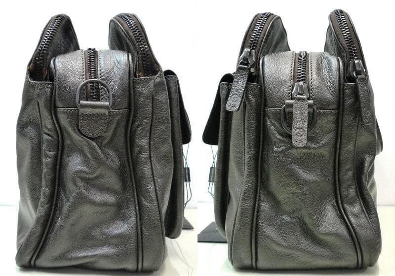 【未使用】ジョルジオアルマーニ　２WAYバッグ　ボストン　ショルダー　牛革