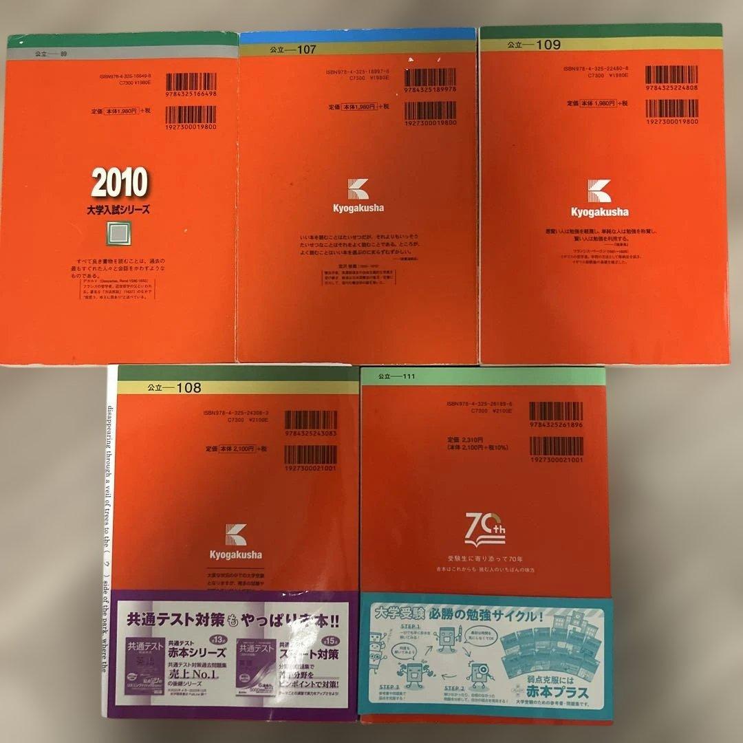 大阪市立大学　大阪公立大学　赤本