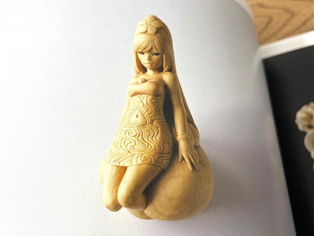 永島信也 直筆サイン入 作品集＋個展DM多数 花影抄 図録 根付 木彫