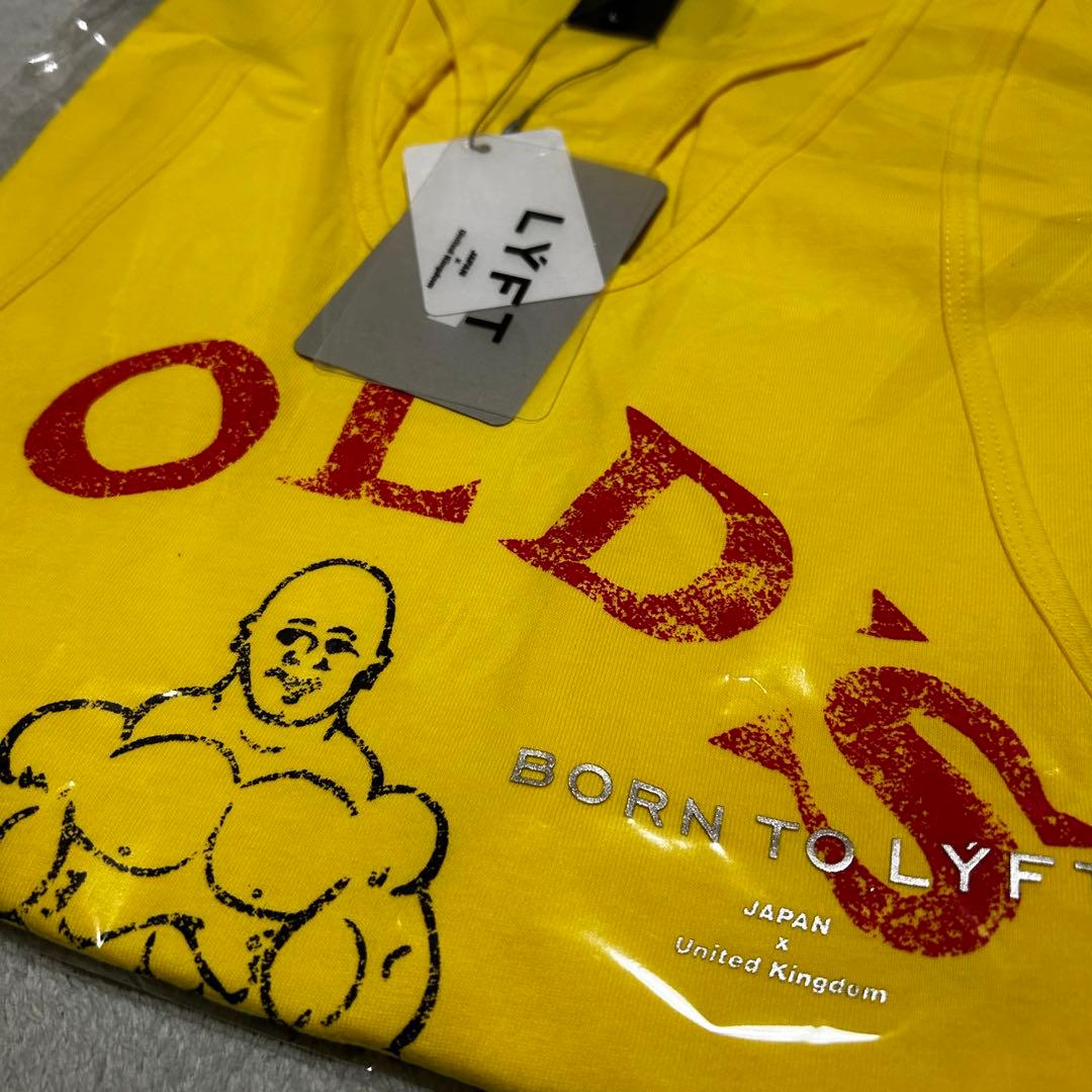 【完売品】LÝFT × GOLD'S GYM タンクトップ　イエロー　L