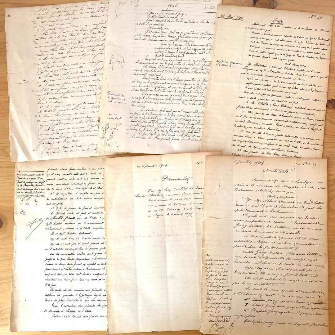 S*.様 80枚！フランス アンティーク紙もの 大量セット 手書き書類 古文書