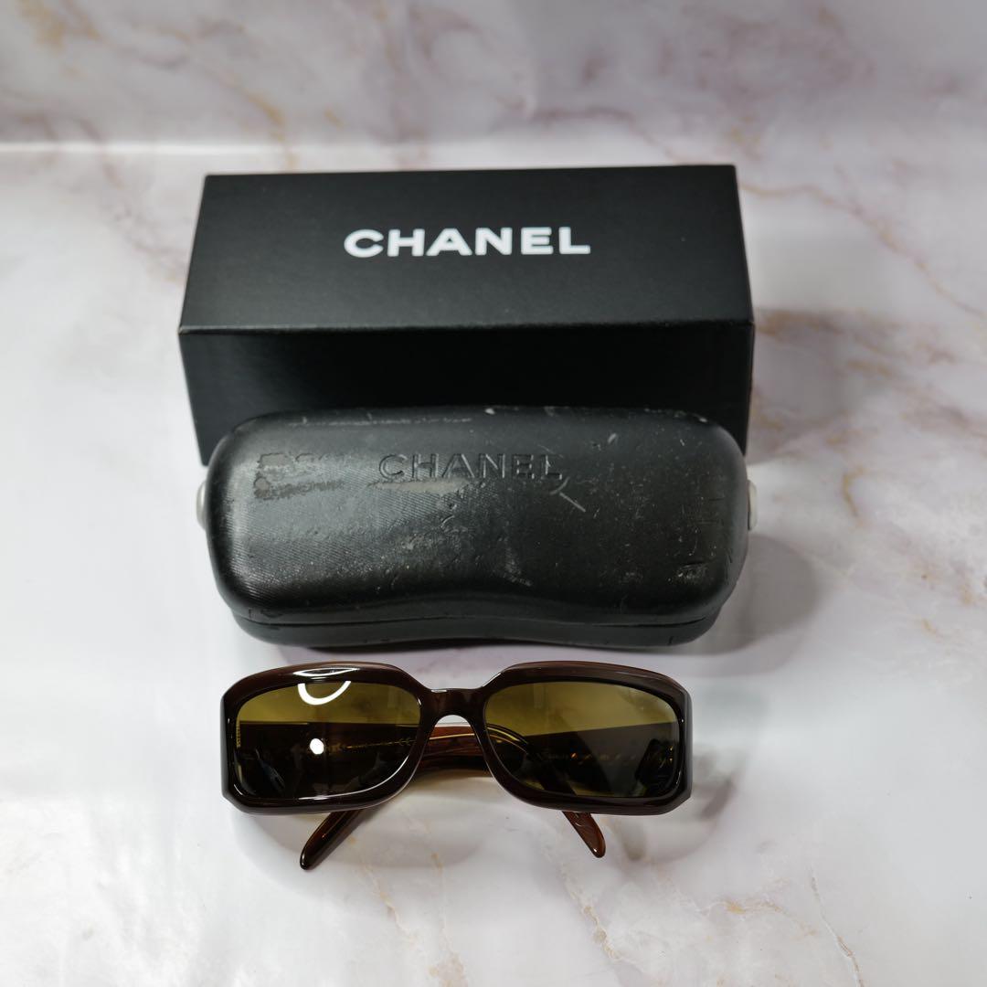 CHANEL シャネル スタッズ キルティング Y2K サングラス ケース付き