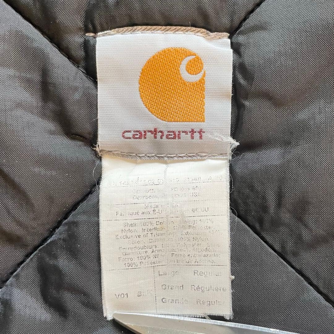 90s Carhartt USA製 ダックベスト ブラック 星タグ 腰ゴム 黒
