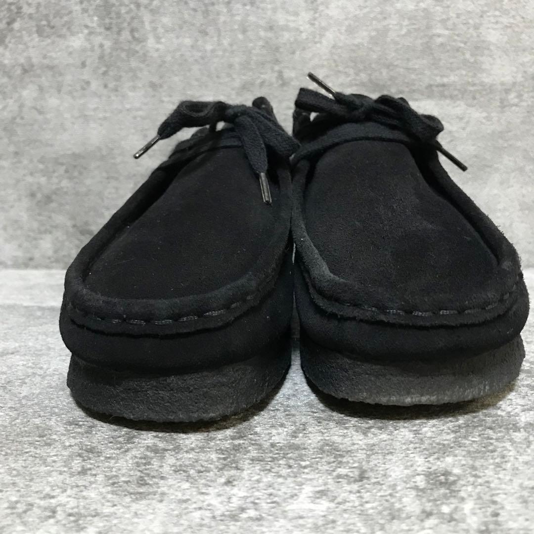 【美品】クラークス ワラビー ローカット UK7 25.5cm 黒 スエード