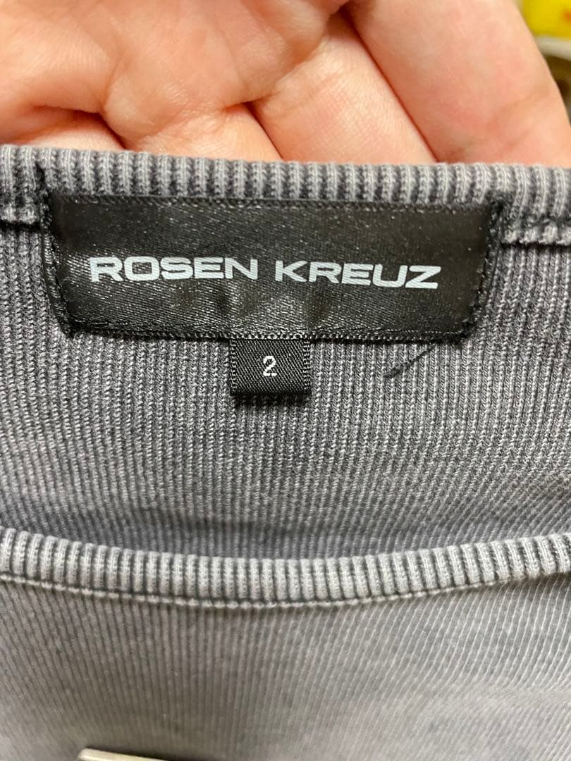 ROSEN KREUZ タンクトップ グレー サイズ2