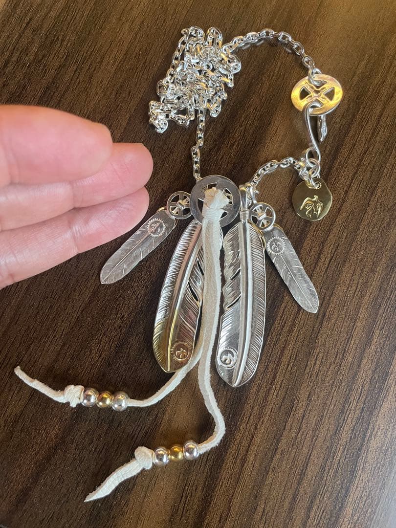 キムタク フェザー セット ネックレス アクセサリー ハンドメイド ノーブランド