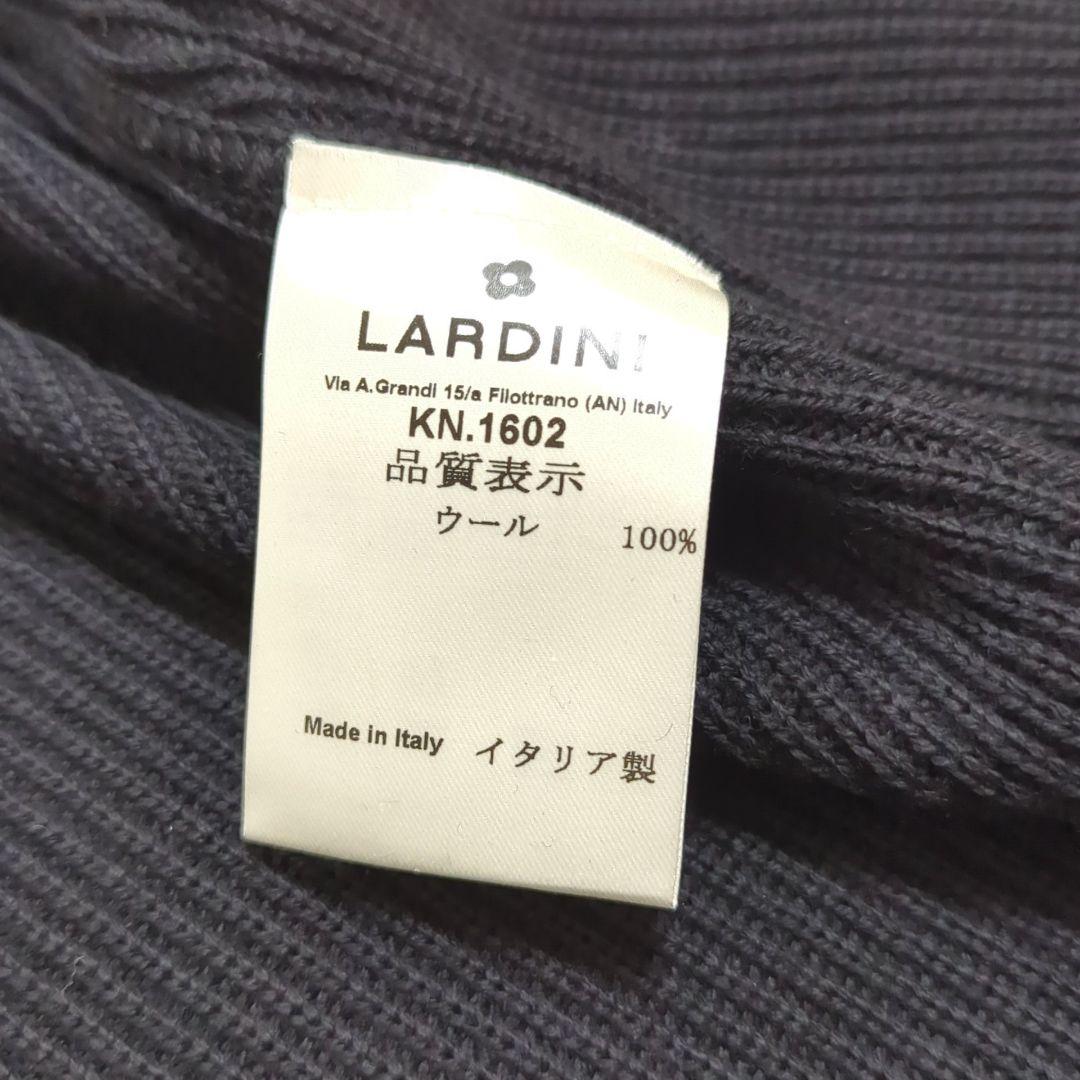 LARDINI 現行 ブートニエール ニット テーラードジャケット ブラック