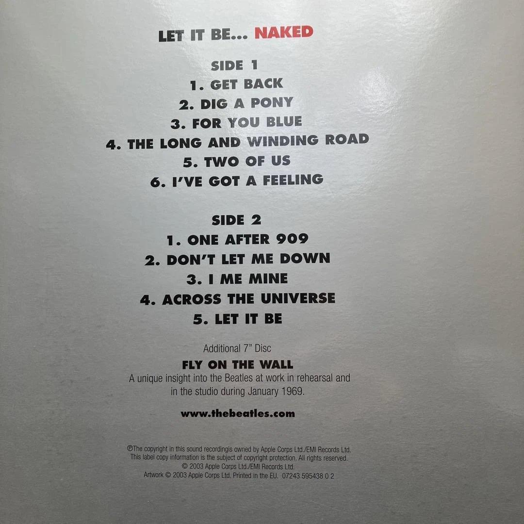 12インチ THE BEATLES/LET IT BE…NAKED