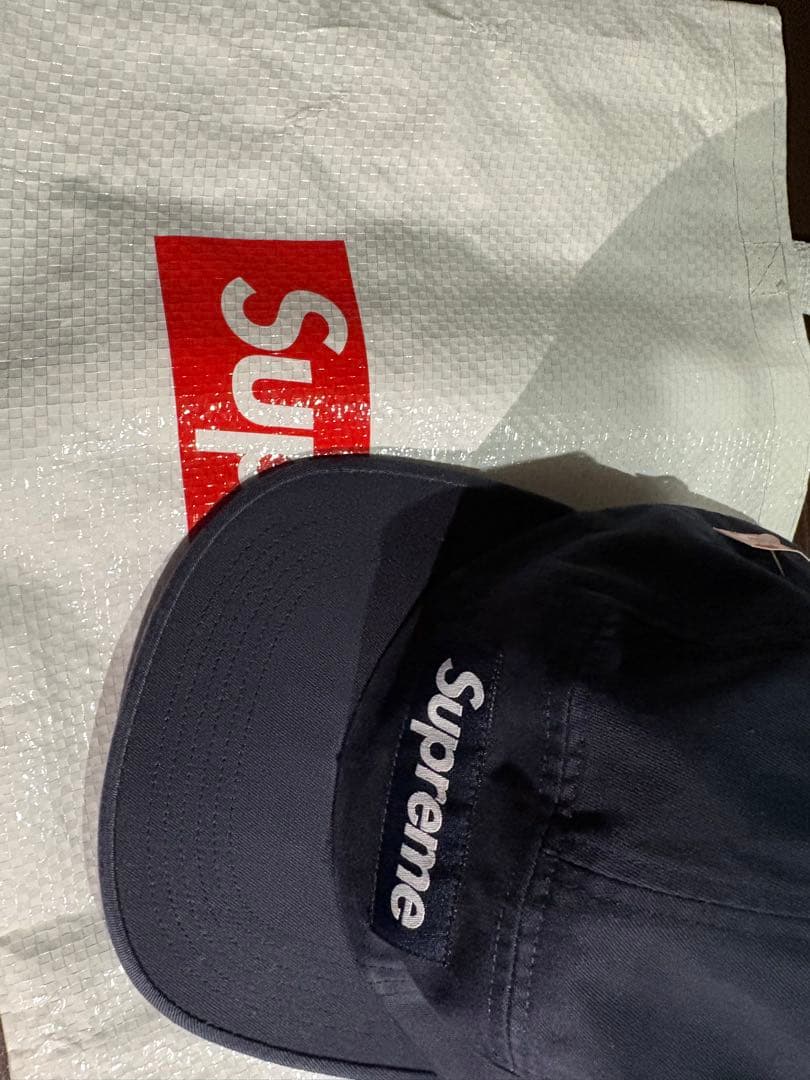 【新品未使用・タグ付】Supreme Cap ネイビー（シュプリーム）