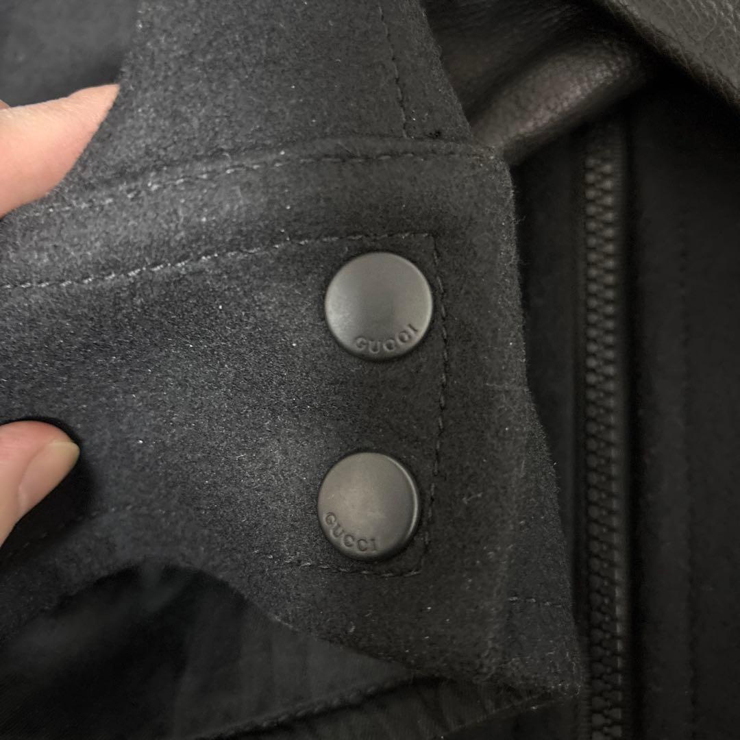 ジャケット・アウター gucci leather wool jacket archive opium