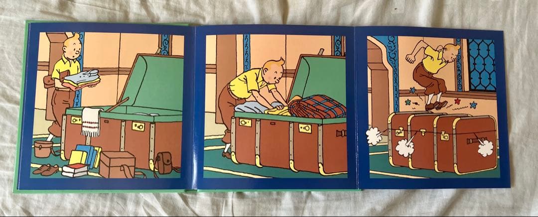 【希少】TINTIN タンタンの冒険　フランス語版　片観音構成 絵本3冊セット