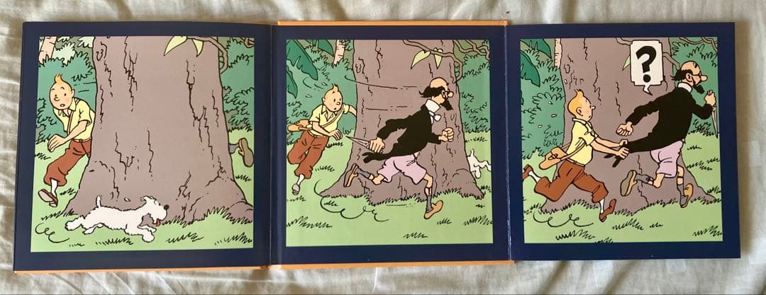【希少】TINTIN タンタンの冒険　フランス語版　片観音構成 絵本3冊セット