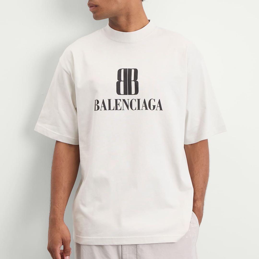 【美品】BALENCIAGA ダブルBロゴ　Tシャツ