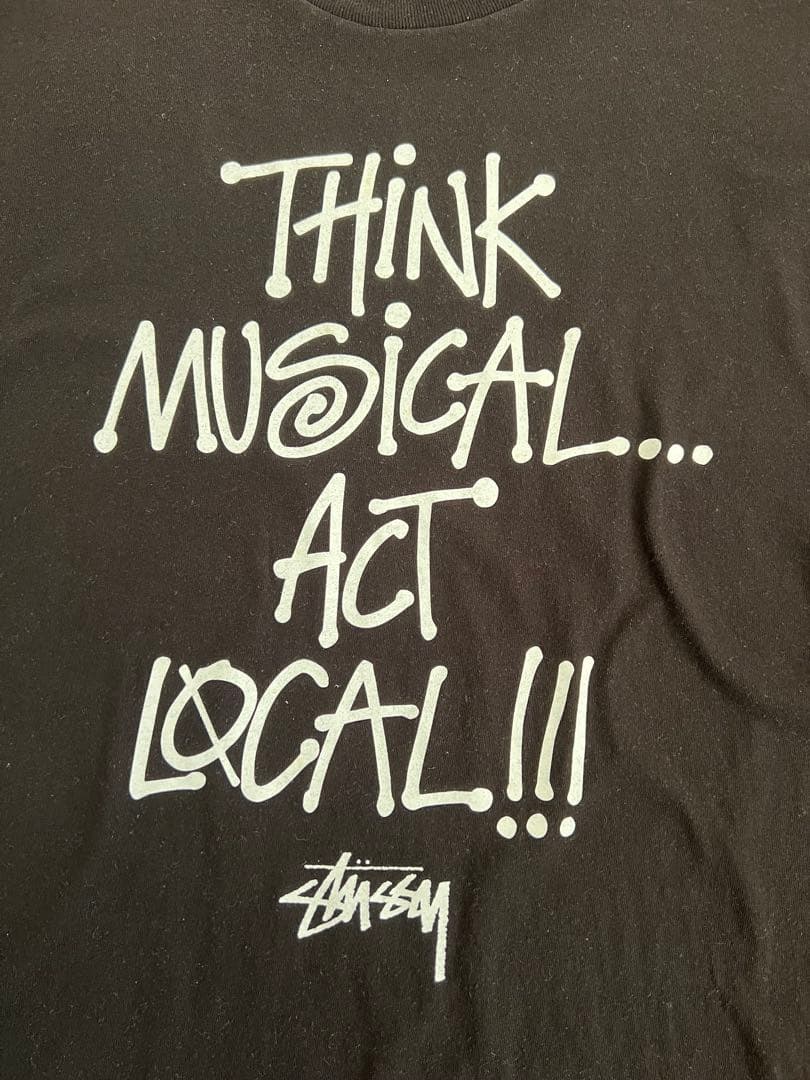 STÜSSY × TOWER RECORDS 2010 黒 L タワレコ コラボ