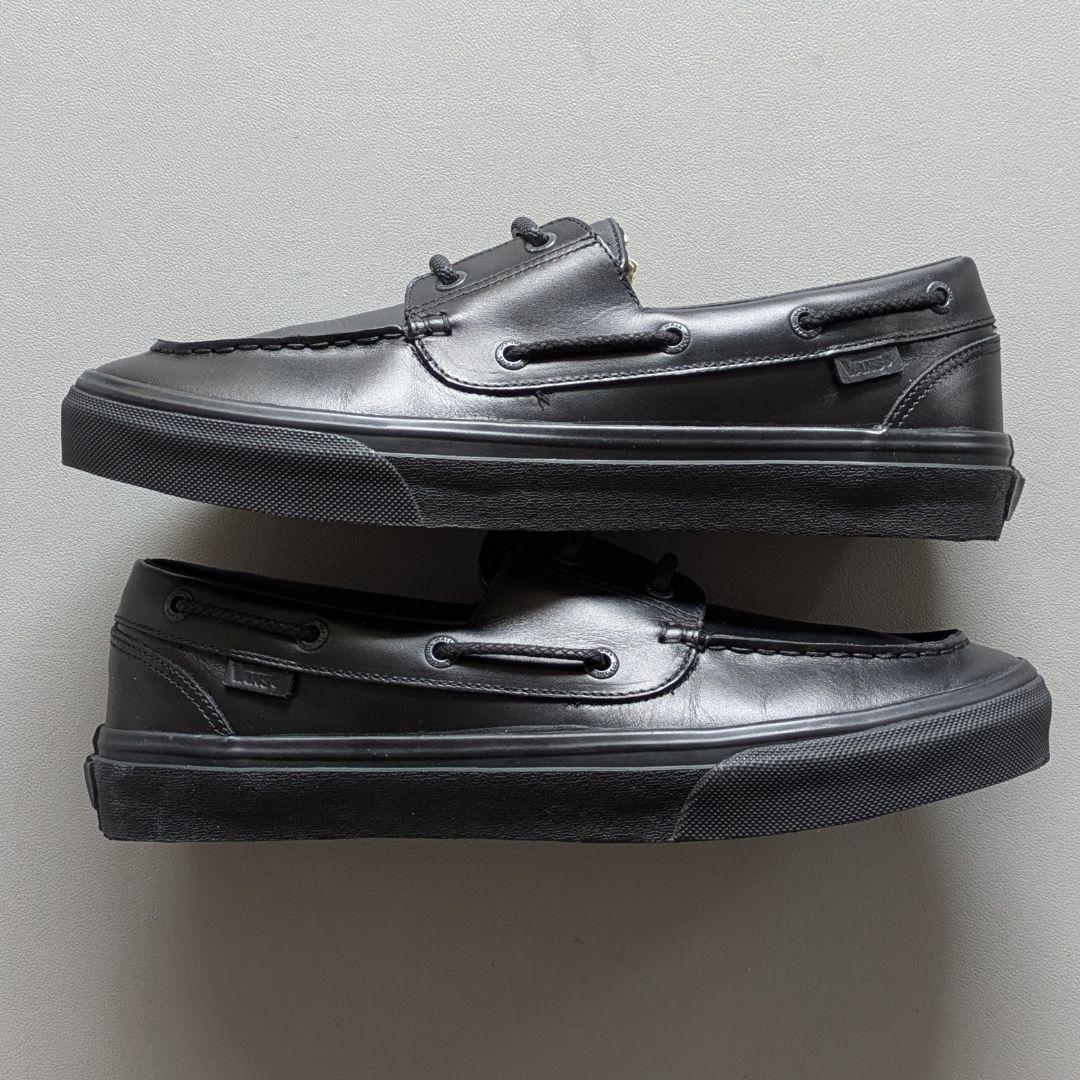 靴 VANS 2 EYELET V176CF BLACK 9H 27.5cm