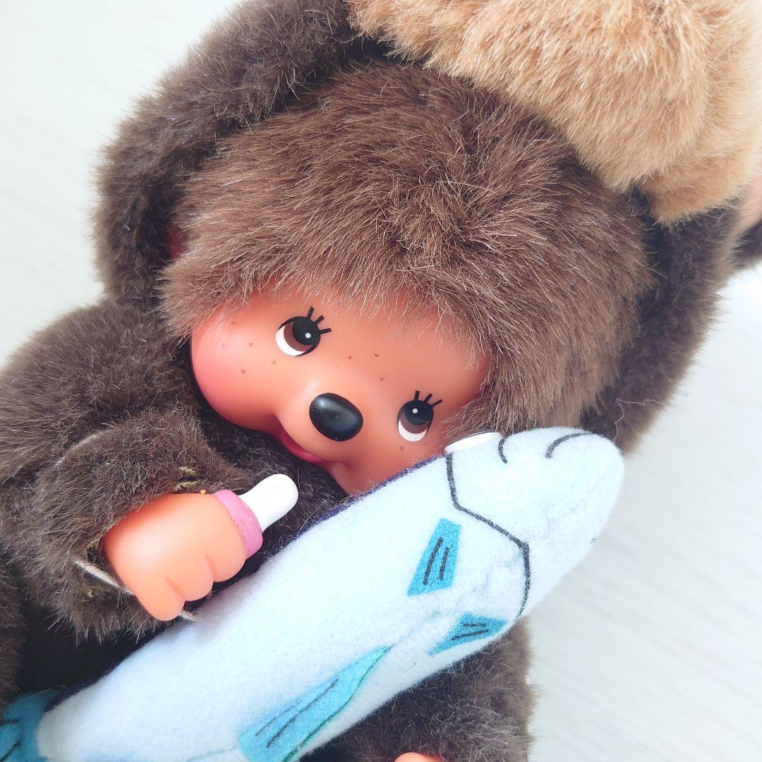 【美品】北海道限定発売 モンチッチ 鮭を抱えた熊の着ぐるみ セキグチ タグ付き