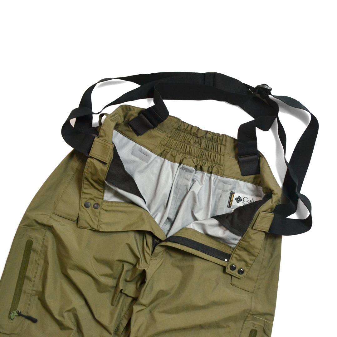 【美品】Columbiaコロンビア メンズ オムニテック防水スノーパンツLカーキ