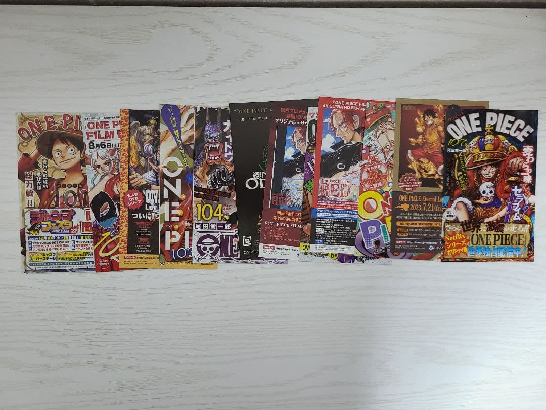ワンピース　1巻～114巻　コミックスニュース　ジャンパラ　ジャンコミ　チラシ