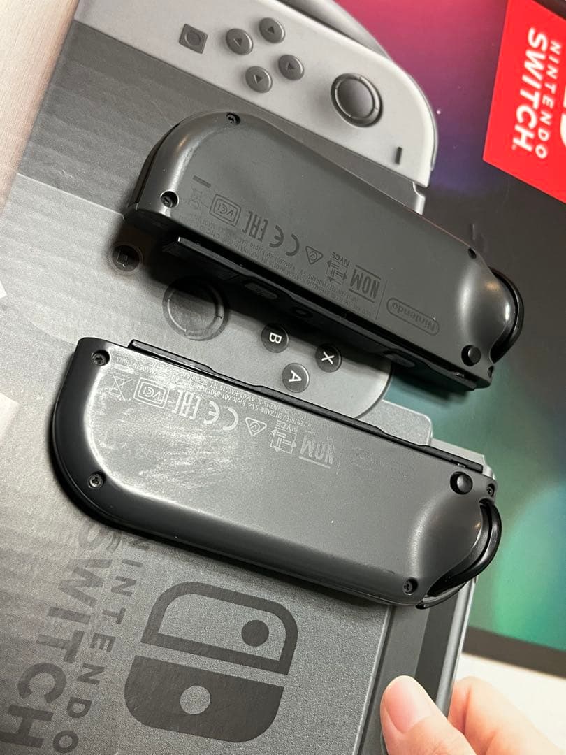 あ*様 【箱有】Nintendo Switch 旧型 本体 グレー プロコン付