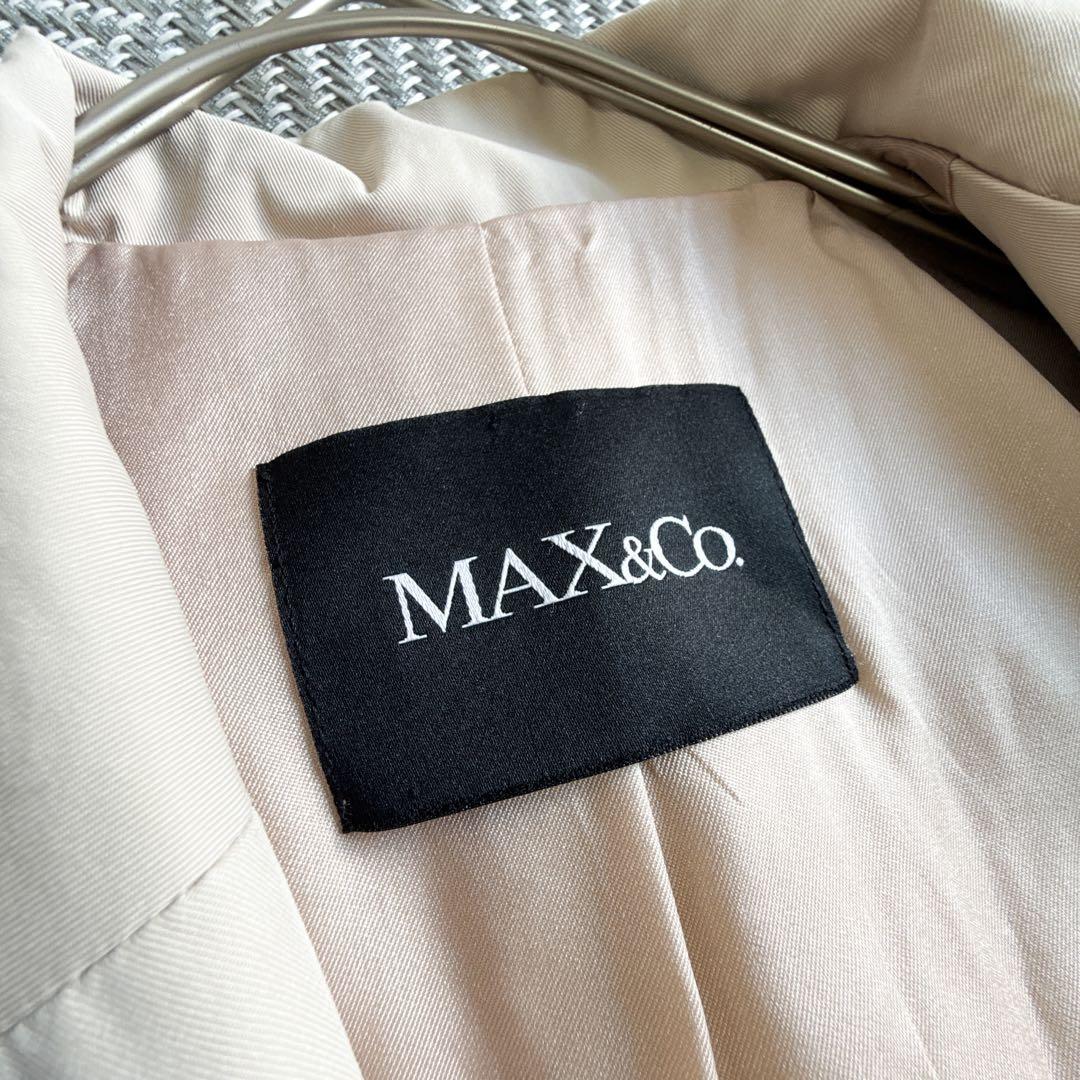 美品 MAX&Co. MaxMara トレンチコート ベルト ライトベージュ M