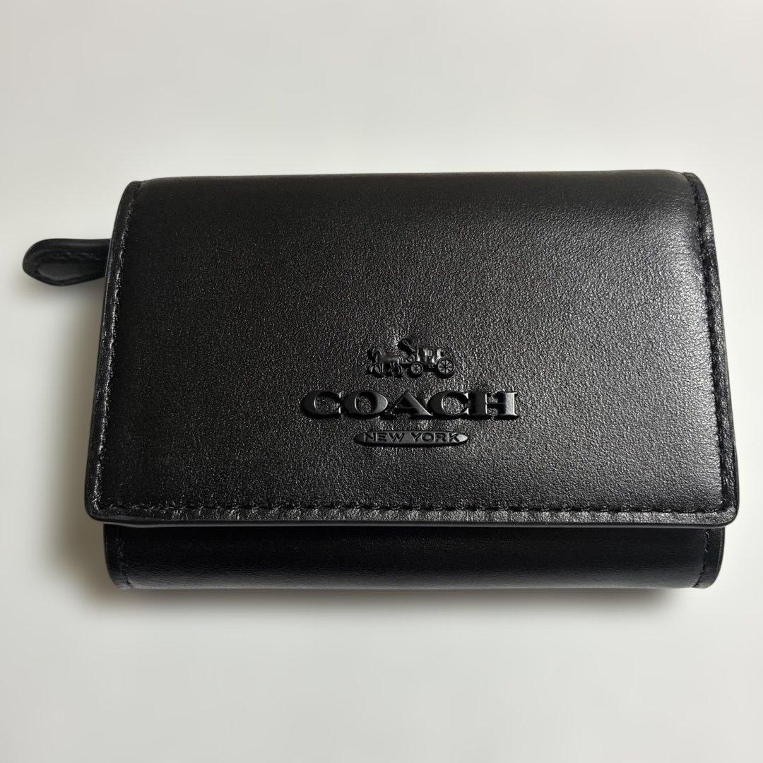 コーチ COACH マイクロウォレット 三つ折り財布 ブラック