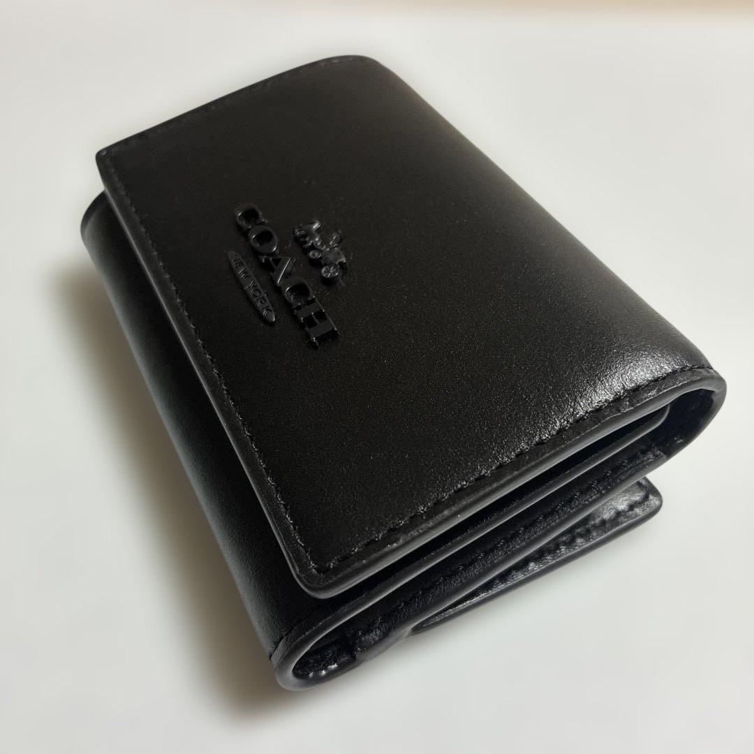 コーチ COACH マイクロウォレット 三つ折り財布 ブラック