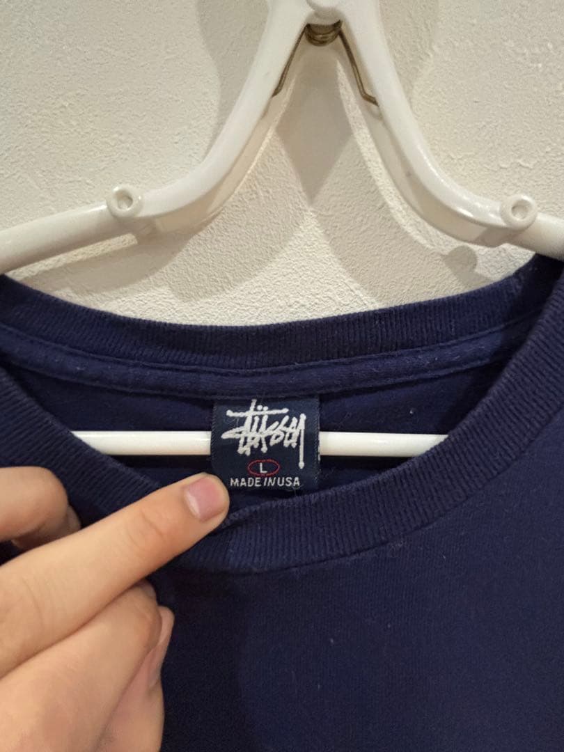 Stussy ネイビー Tシャツ Lサイズ