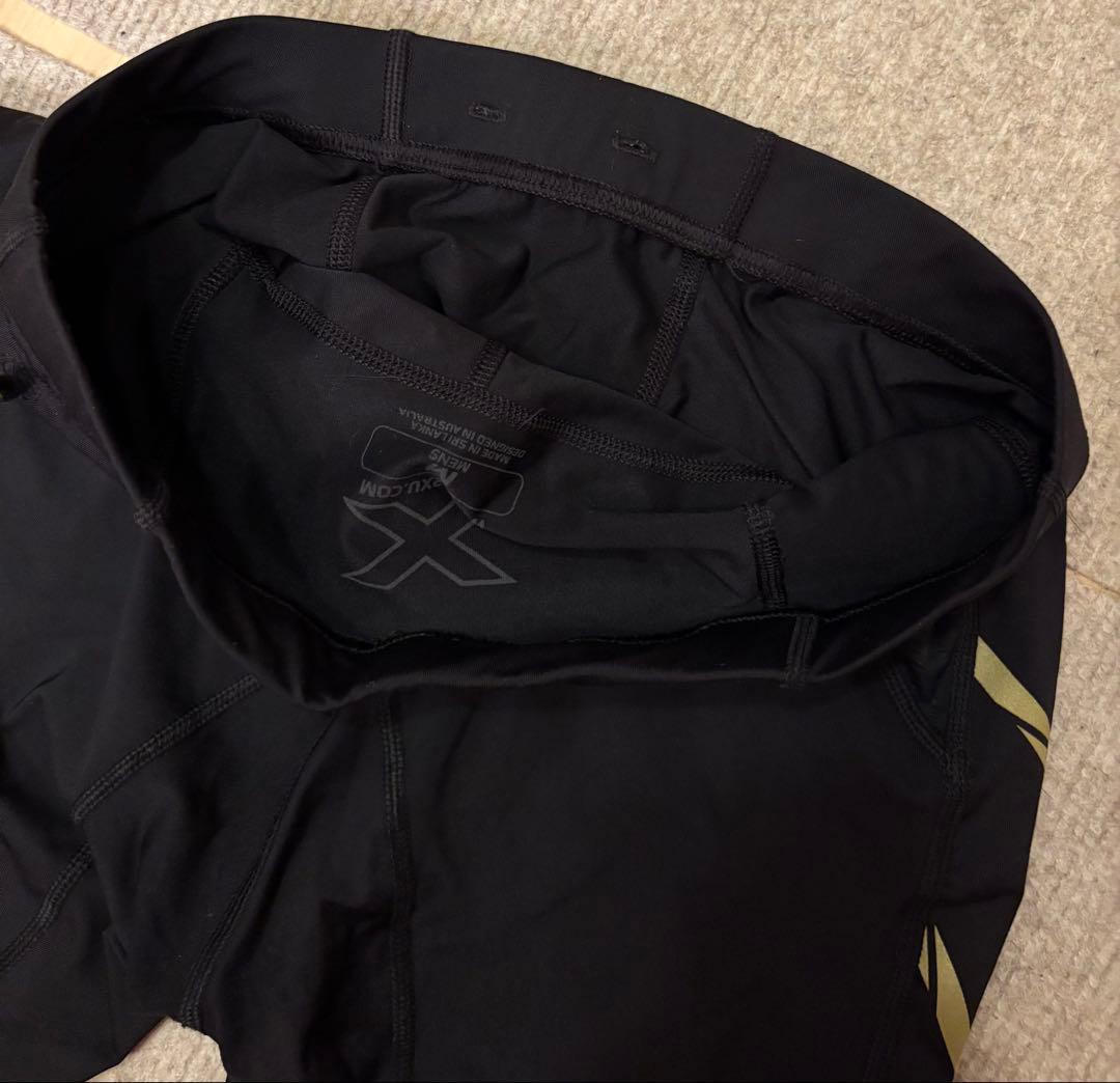 【訳あり・美品】2XU MCS ランコンプレッションタイツ メンズM ブラック