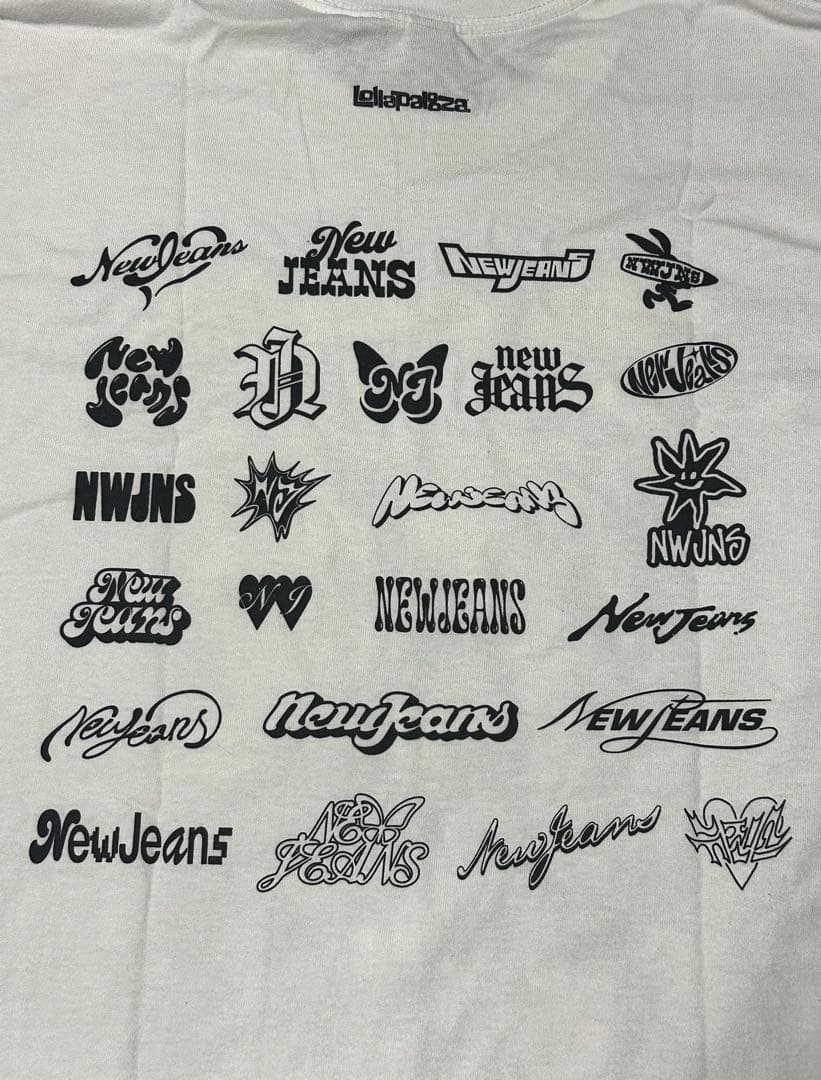 レア NewJeans 2023年ロラパルーザ 記念Tシャツ