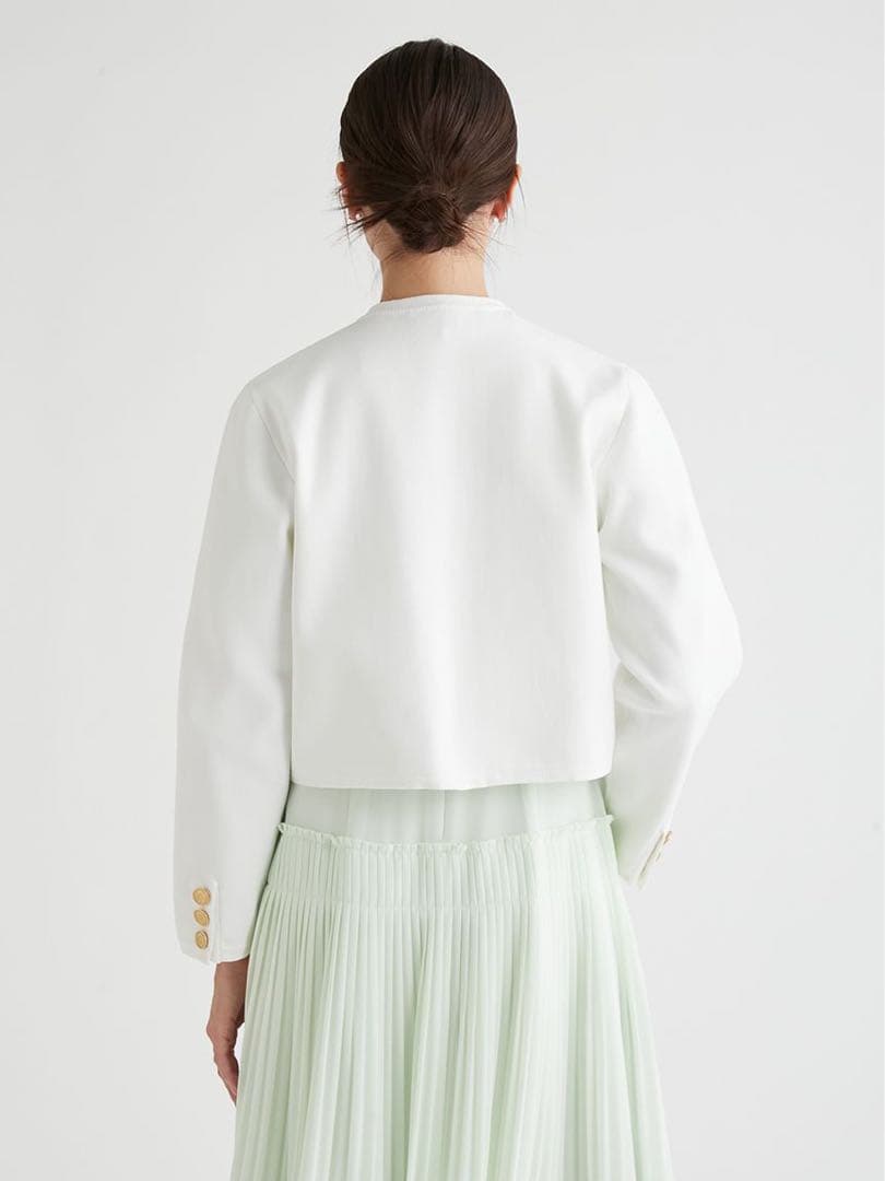 CELFORDセルフォード♪パイピングデザイン総針カーディガン OWHT