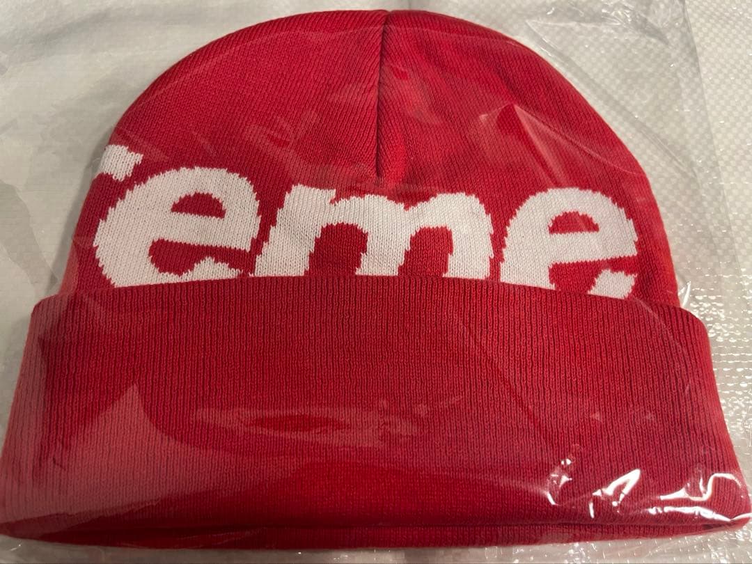 【ant.】 Supreme Big Logo Beanie RED