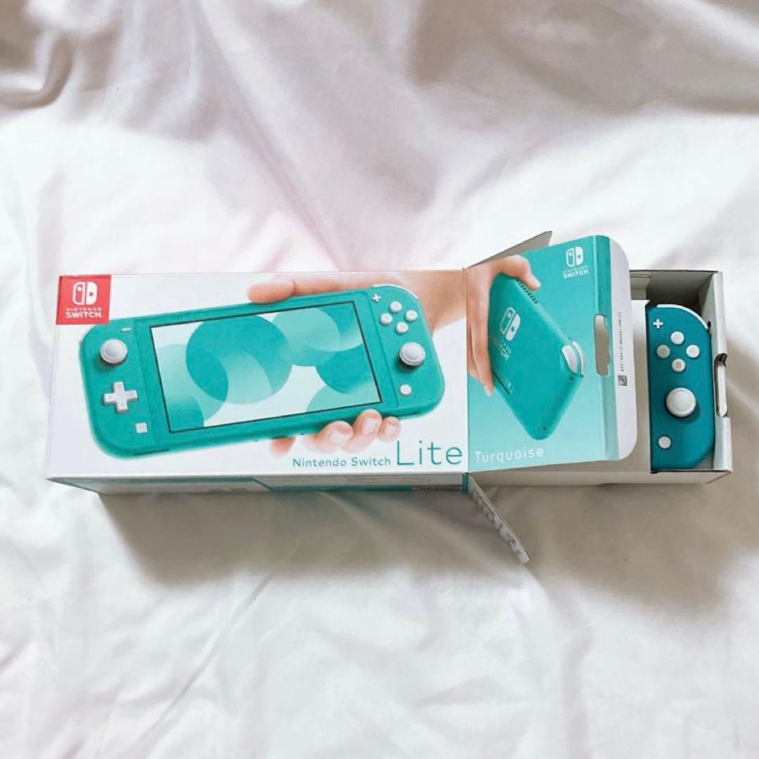 Nintendo Switch lite ターコイズ　外箱に2箇所小さな傷あり