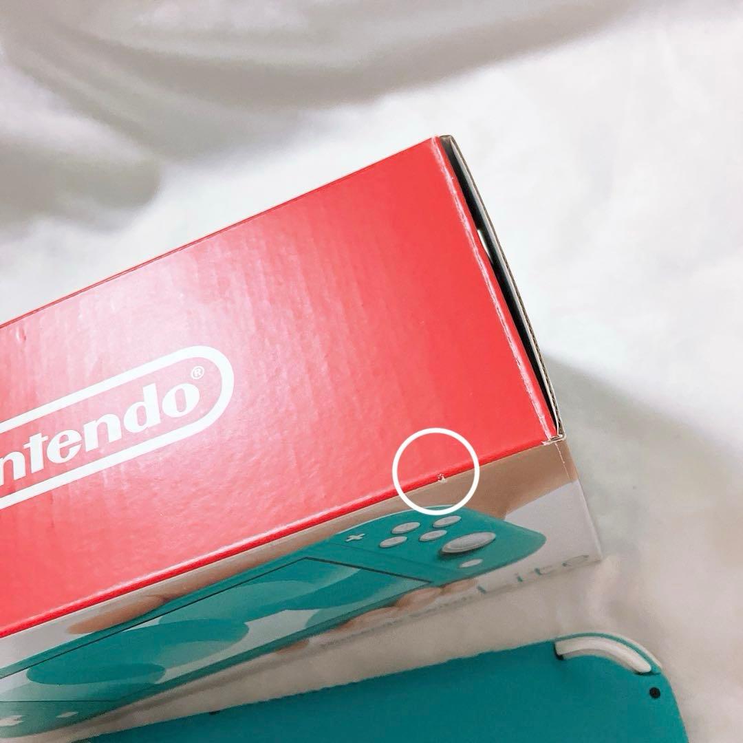 Nintendo Switch lite ターコイズ　外箱に2箇所小さな傷あり
