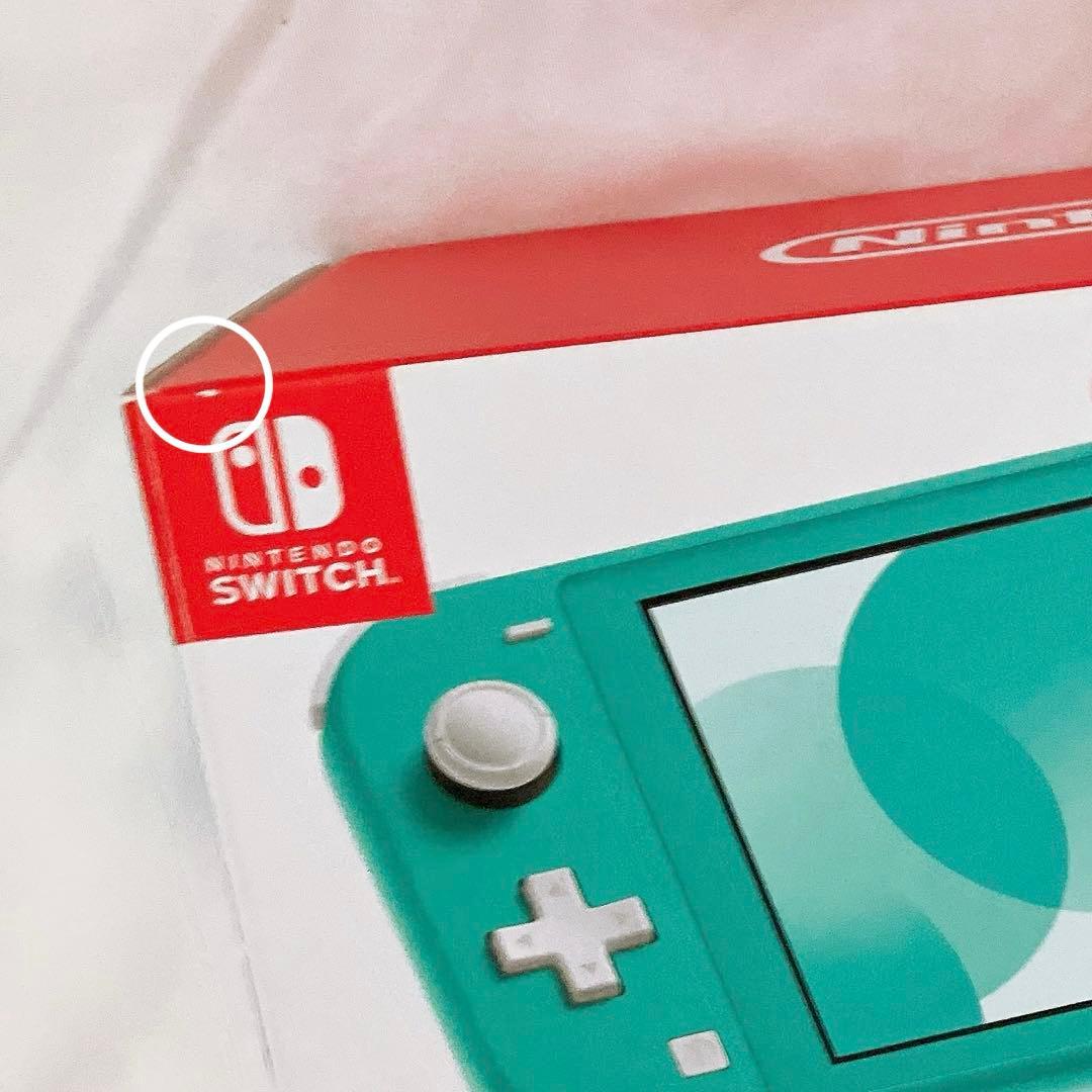 Nintendo Switch lite ターコイズ　外箱に2箇所小さな傷あり