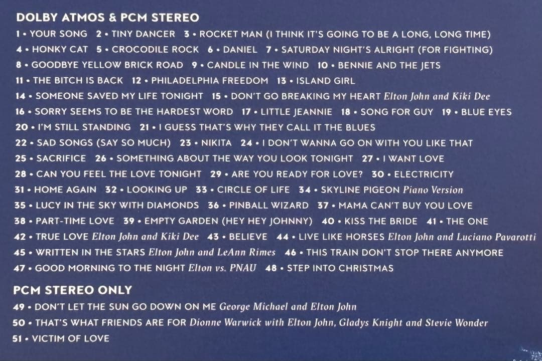 洋楽 ELTON JOHN DIAMONDS Blu-ray Audio