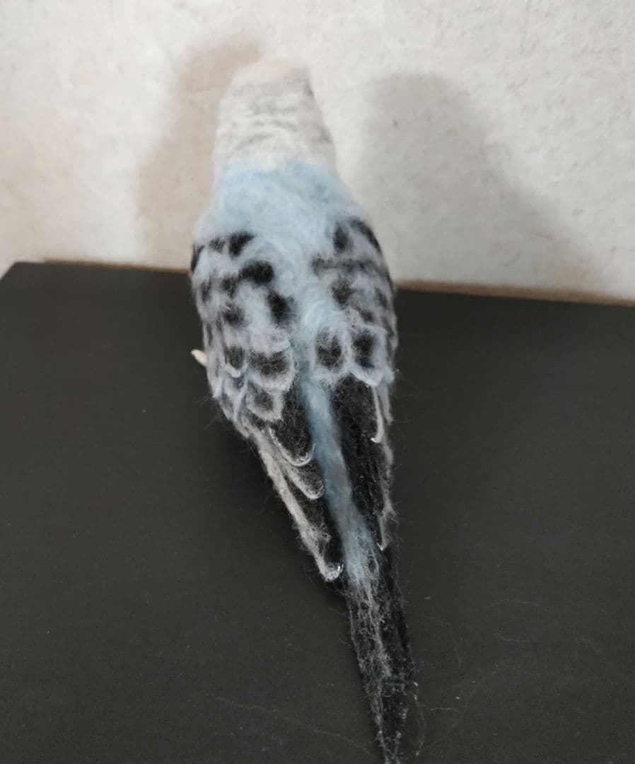 羊毛フェルト セキセイインコ オパーリンブルー